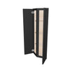 Modernform Cabinet Onyx Black Shaker 12" W X 42" H X 12" D Wall Corner End Cabinet