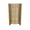 Modernform Cabinet Natural Shaker 12" W X 42" H X 12" D Wall Corner End Cabinet