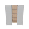 Modernform Cabinet Matte White 24" W X 42" H X 12" D Wall Easy Reach Cabinet