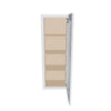 J&K White Shaker S8 Wall Glass Cabinet - 15" W x 42" H (No Glass Insert)