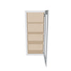 J&K White Shaker S8 Wall Glass Cabinet - 18" W x 42" H (No Glass Insert)