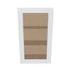 J&K White Shaker S8 Wall Glass Cabinet - 21" W x 36" H (No Glass Insert)