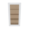 J&K White Shaker S8 Wall Glass Cabinet - 21" W x 42" H (No Glass Insert)