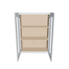 J&K White Shaker S8 Wall Glass Cabinet - 27" W x 36" H (No Glass Insert)