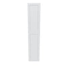 J&K White Shaker S8 Pantry w/Roll-Out Trays 18" W x 96" H x 27" D