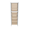 J&K White Shaker S8 Pantry w/Roll-Out Trays 24" W x 84" H x 27" D