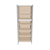 J&K White Shaker S8 Pantry w/Roll-Out Trays 30" W x 84" H x 27" D