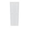 J&K White Shaker S8 Pantry w/Roll-Out Trays 30" W x 90" H x 27" D