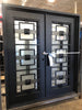 Malibu 6/0x6/8 Double Wrought Iron Prehung Front Door