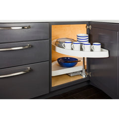 38" Plastic Half-Moon Lazy Susan