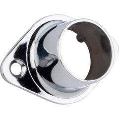 Chrome Closed Screw-In Mounting Bracket for 1" and 1-1/16" Round Closet Rods
