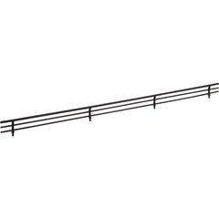 29" Wide Matte Black Wire Shoe Fence for Shelving