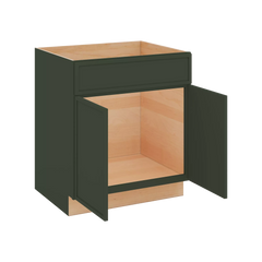 Modernform Cabinet Slim Sage Green 30" W X 34 1/2" H X 24" D Double Door Sink Base Cabinet