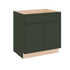 Modernform Cabinet Slim Sage Green 33" W X 34 1/2" H X 24" D Double Door Sink Base Cabinet