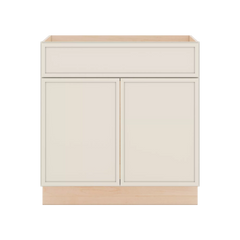 Modernform Cabinet Slim Dove White 33" W X 34 1/2" H X 24" D Double Door Sink Base Cabinet