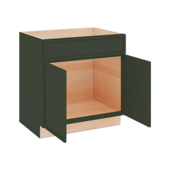 Modernform Cabinet Slim Sage Green 33" W X 34 1/2" H X 24" D Double Door Sink Base Cabinet