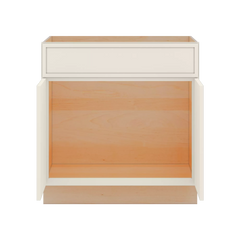 Modernform Cabinet Slim Dove White 33" W X 34 1/2" H X 24" D Double Door Sink Base Cabinet