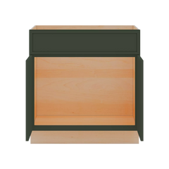 Modernform Cabinet Slim Sage Green 33" W X 34 1/2" H X 24" D Double Door Sink Base Cabinet