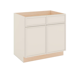 Modernform Cabinet Slim Dove White 36" W X 34 1/2" H X 24" D Double Door Sink Base Cabinet