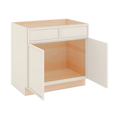 Modernform Cabinet Slim Dove White 36" W X 34 1/2" H X 24" D Double Door Sink Base Cabinet