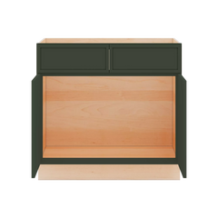 Modernform Cabinet Slim Sage Green 36" W X 34 1/2" H X 24" D Double Door Sink Base Cabinet