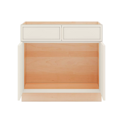 Modernform Cabinet Slim Dove White 36" W X 34 1/2" H X 24" D Double Door Sink Base Cabinet