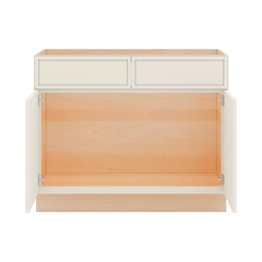 Modernform Cabinet Slim Dove White 42" W X 34 1/2" H X 24" D Double Door Sink Base Cabinet