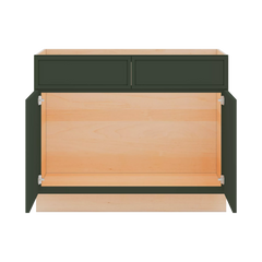 Modernform Cabinet Slim Sage Green 42" W X 34 1/2" H X 24" D Double Door Sink Base Cabinet