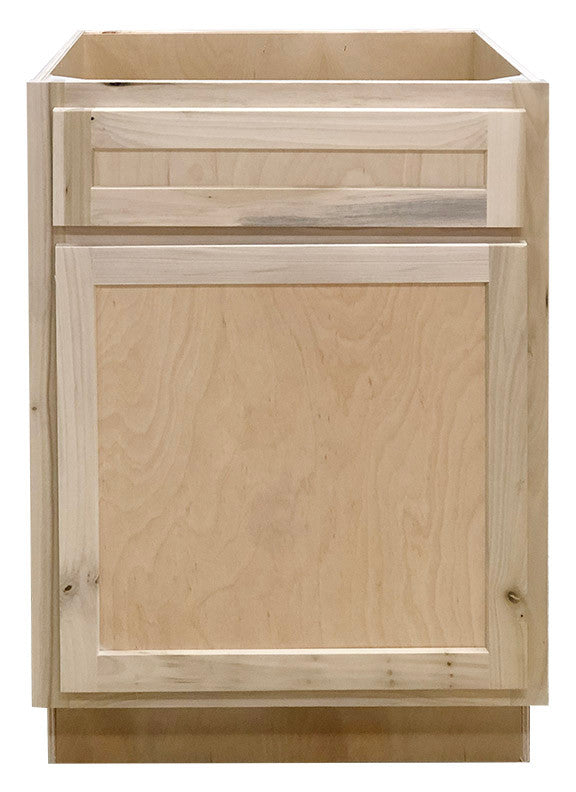 SBM 24 in Sink Base Bathroom Vanity Cabinet in Unfinished Poplar or Shaker Style