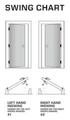 Hometown 3/0x6/8 3/4 Lite Prehung Fiberglass Door in Dark Walnut