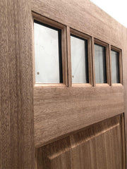 SBM 36x80 in Exterior Mahogany Door Slab or 4 Lite