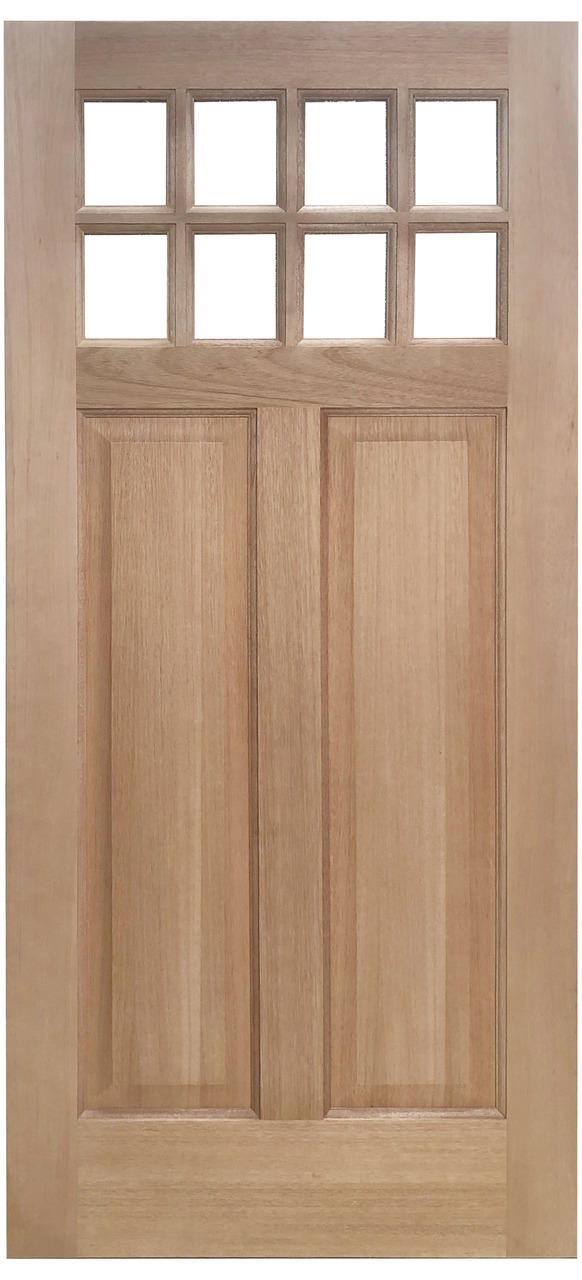 SBM 36x80 in Exterior Mahogany Door Slab or Craftsman 8 Lite