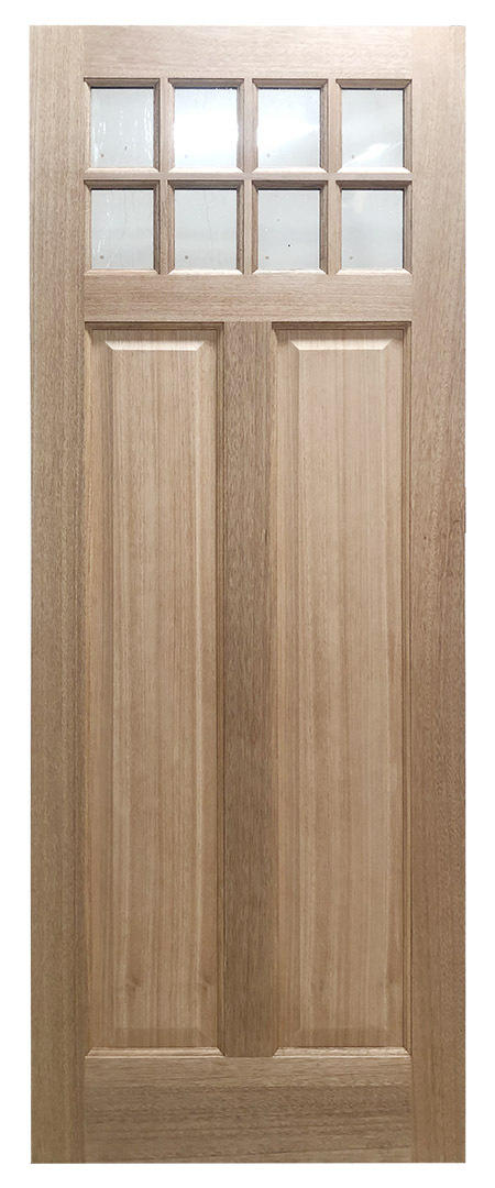 SBM 36x96 in Craftsman Exterior Mahogany Door Slab or 8 Lite