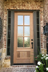 SBM 36x96 in Exterior Mahogany Door Slab or 6 Lite