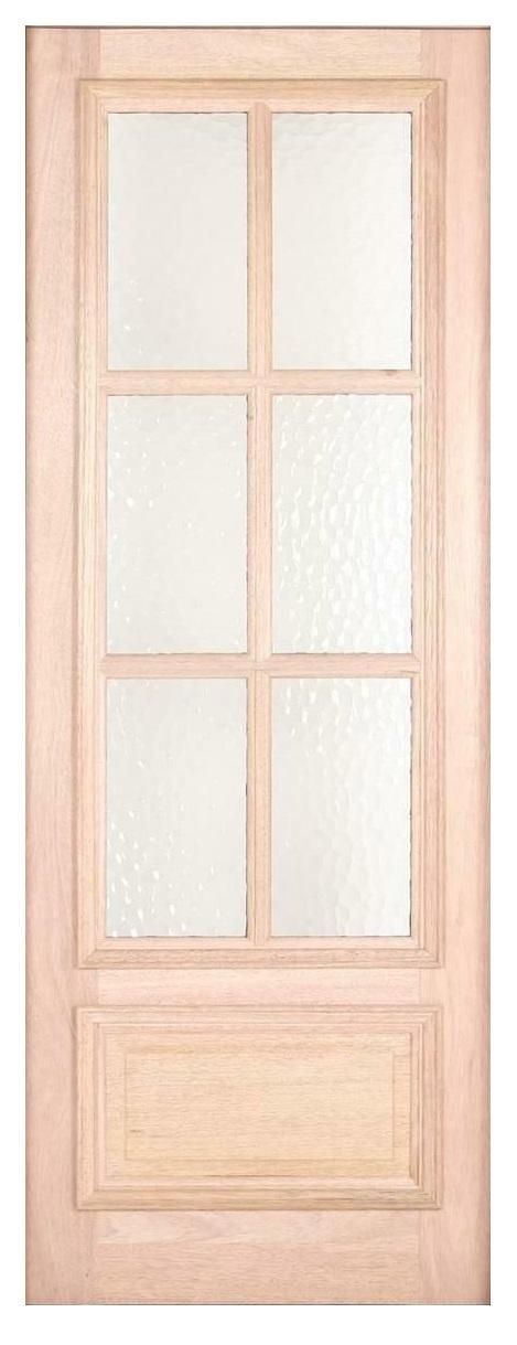 SBM 36x96 in Exterior Mahogany Door Slab or 6 Lite