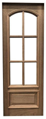 SBM 36x96 in Exterior Mahogany Door Slab or Arched 6 Lite