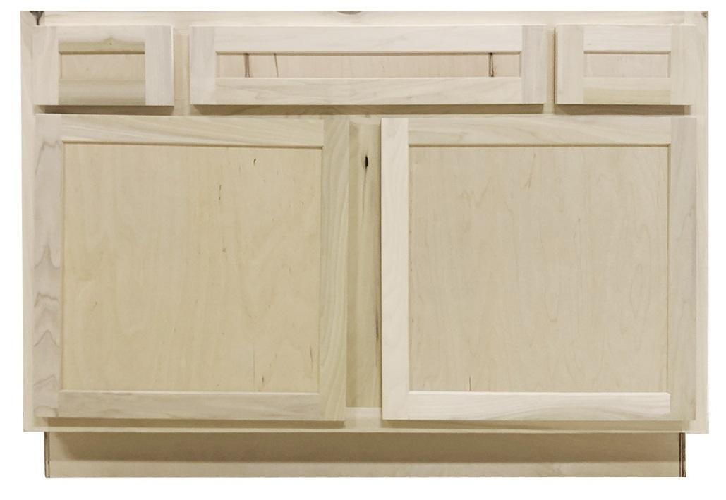 SBM 48 in Sink Base Bathroom Vanity Cabinet in Unfinished Poplar or Shaker Style