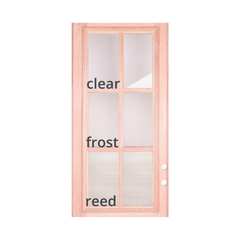 6/0x6/8 Exterior Mahogany Prehung Double Door | 1 Lite