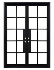 SBM 6/0x8/0 10 Lite French Exterior Wrought Iron Prehung Door 