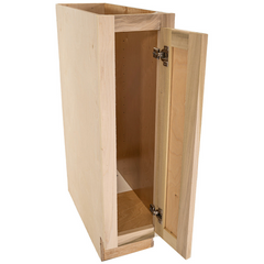 Base 9" Unfinished Oak Kitchen Cabinet