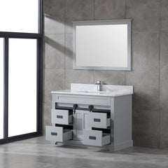 SBM Farmhouse 72 in Double Sink Bathroom Vanity in White with Calacatta Gold Quartz Countertop