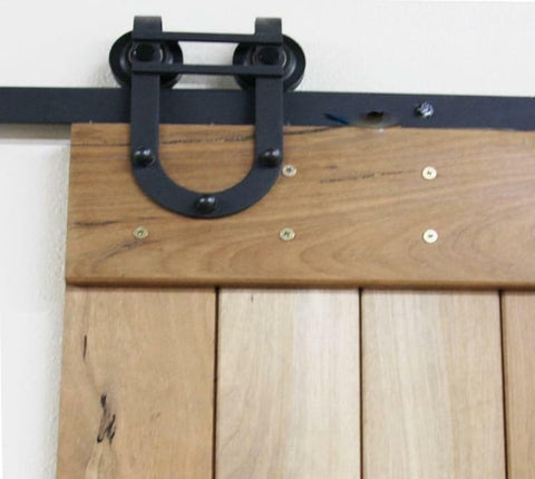 SBM Horseshoe U-Shaped Barn Door Hardware Set