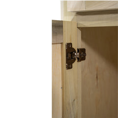 Kitchen Base Cabinet | Unfinished Poplar | Shaker Style | 24'
