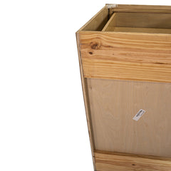 Kitchen Base Cabinet | Unfinished Poplar | Shaker Style | 24'