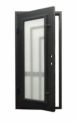 SBM Oslo 3/0x6/8 Exterior Single Wrought Iron Prehung Door