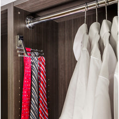 Polished Chrome Tri-Level Tie Organizer