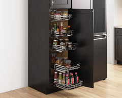 21" Polished Chrome STORAGE WITH STYLE® Metal Soft-close Pullout Basket