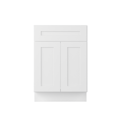 Sink Base Kitchen Cabinet SB24 Alpina White LessCare 24 in. width 34.5 in. height 24 in. depth - Kitchen Cabinets