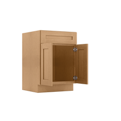 Sink Base Kitchen Cabinet SB24 Shaker Toffee LessCare 24 in. width 34.5 in. height 24 in. depth - Kitchen Cabinets