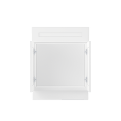 Sink Base Kitchen Cabinet SB27 Alpina White LessCare 27 in. width 34.5 in. height 24 in. depth - Kitchen Cabinets